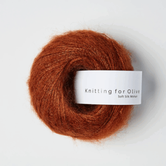 Knitting for Olive Soft Silk Mohair Rust