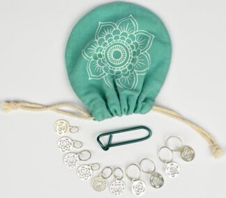 Mindful Sterling Silver Plated Charkra Stitch Marker